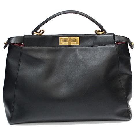 fendi peekaboo leather tote|Fendi peekaboo bag sale.